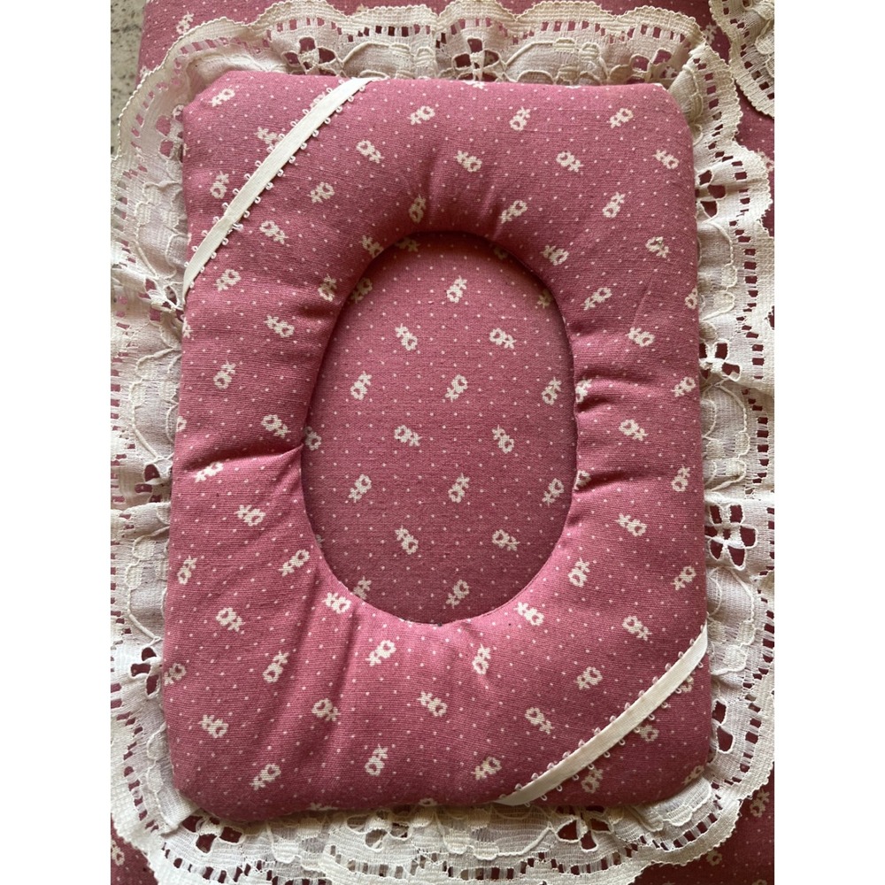 Vintage 80s Pink Floral Lace Photo Album Cottagecore - Picture 3 of 6